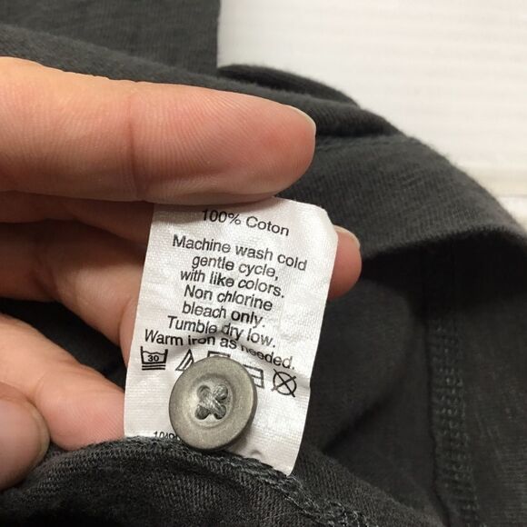 J. Crew Garment Dyed Slub Cotton Henley (H5) - Picture 7 of 7